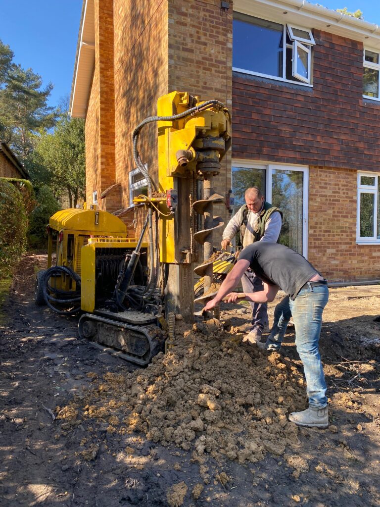 digging foundations